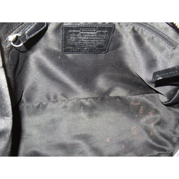 Coach 2011 Gallery Herringbone Tweed & Patent Leather tote in Pink, Blue & Black - Picture 6 of 14